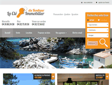 Tablet Screenshot of lacledubonheurimmobilier.com